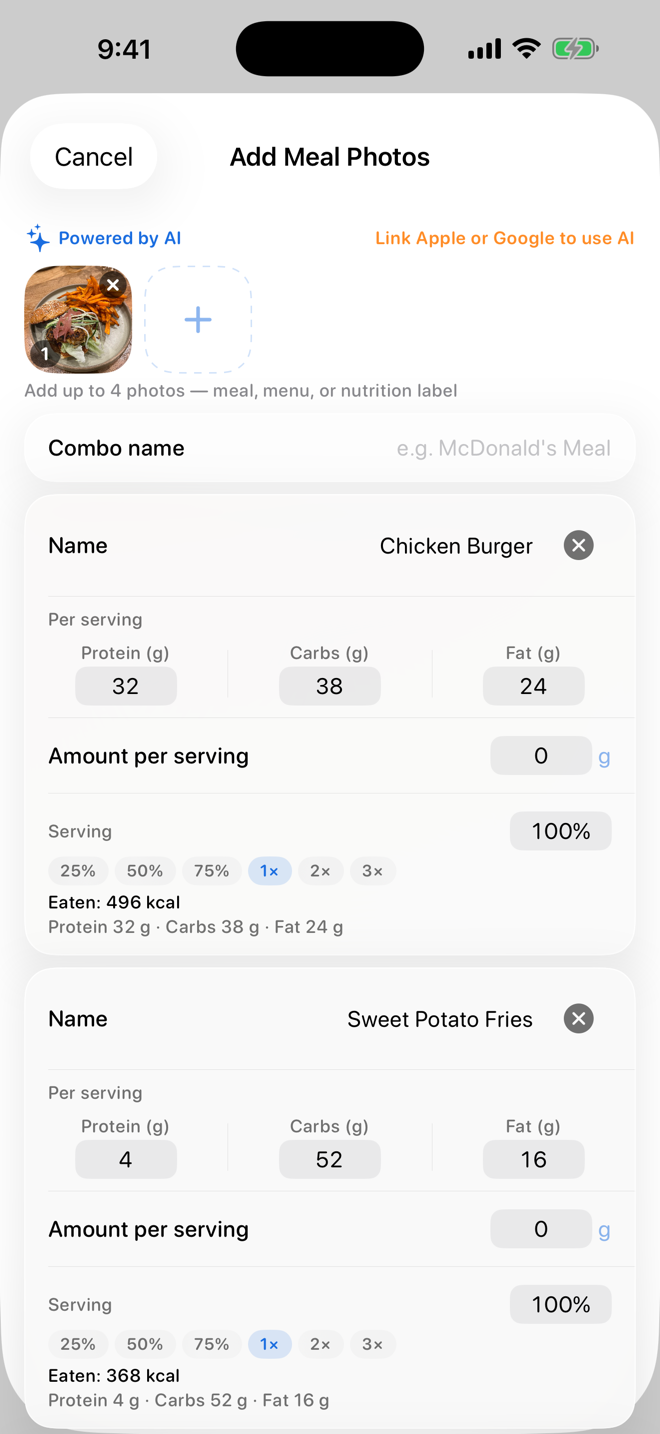 Snap a meal, AI logs it