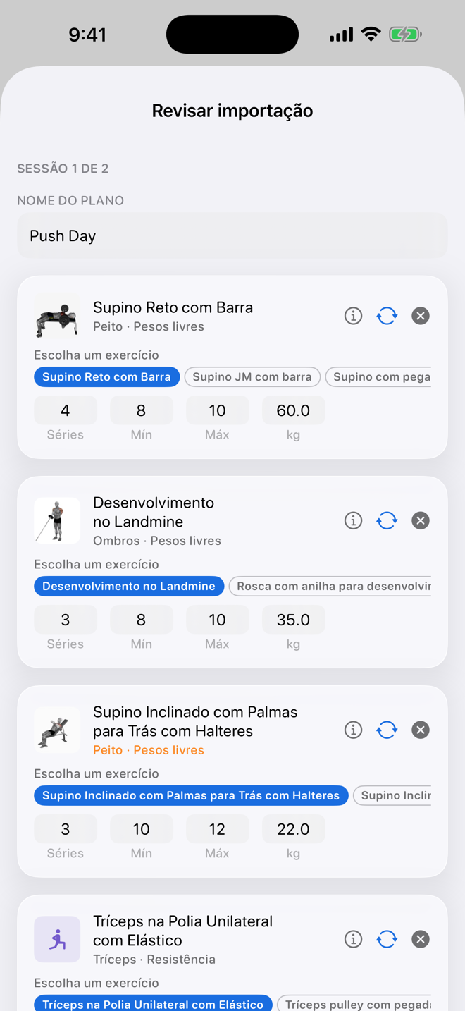 Importe qualquer plano com IA